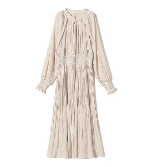 SHIPS for women「ウエスト シャーリング プリーツ ワンピース 24SS ◇」|ワンピース|