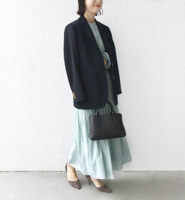 SHIPS for women「ウエスト シャーリング プリーツ ワンピース 24SS ◇」|ワンピース|