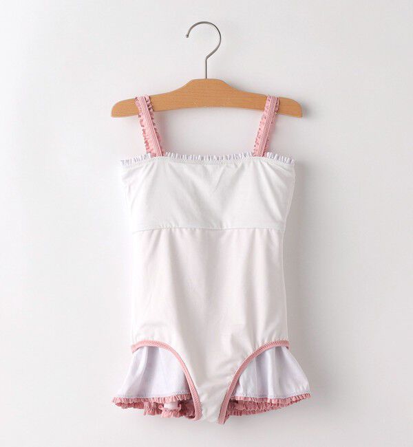 SHIPS KIDS「SHIPS KIDS:90～130cm / フラワー フリル スイム ワンピース」|その他|