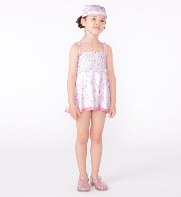 SHIPS KIDS「SHIPS KIDS:90～130cm / フラワー フリル スイム ワンピース」|その他|