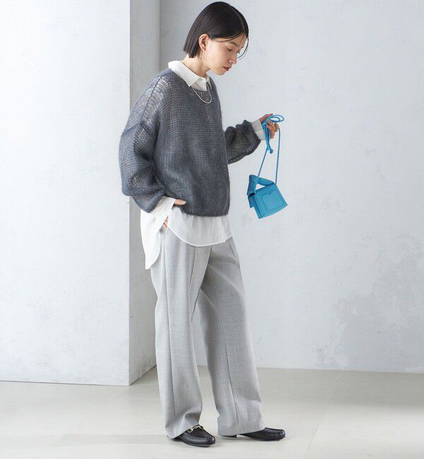 SHIPS for women「モヘヤ メッシュ プルオーバー」|ニット・セーター|