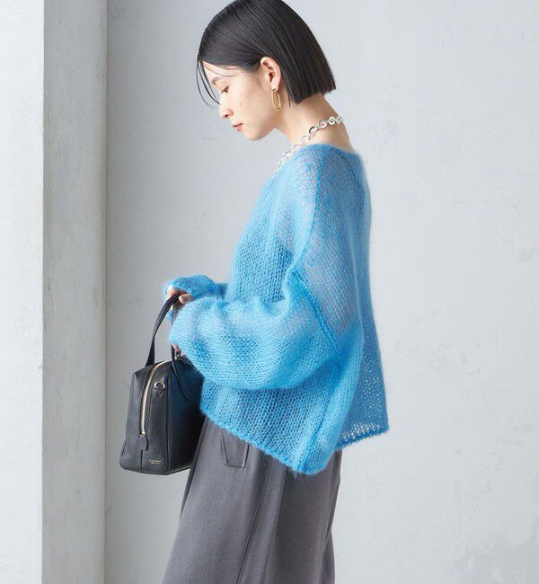 SHIPS for women「モヘヤ メッシュ プルオーバー」|ニット・セーター|