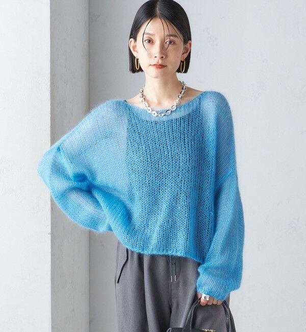SHIPS for women「モヘヤ メッシュ プルオーバー」|ニット・セーター|