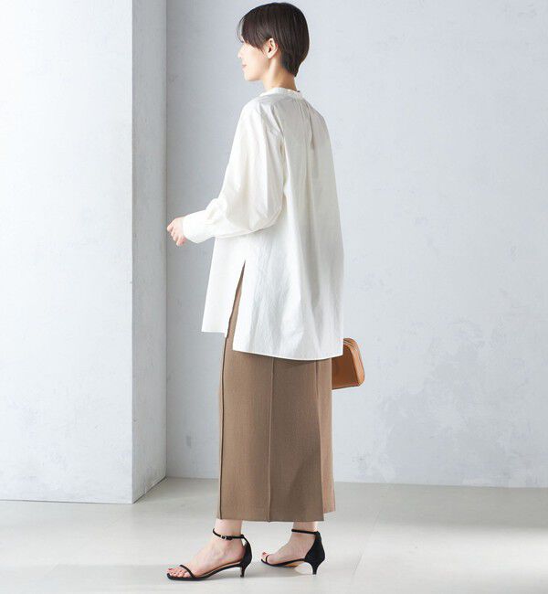 SHIPS for women「〈手洗い可能〉コットン ギャザー チュニック ブラウス」|シャツ・ブラウス|