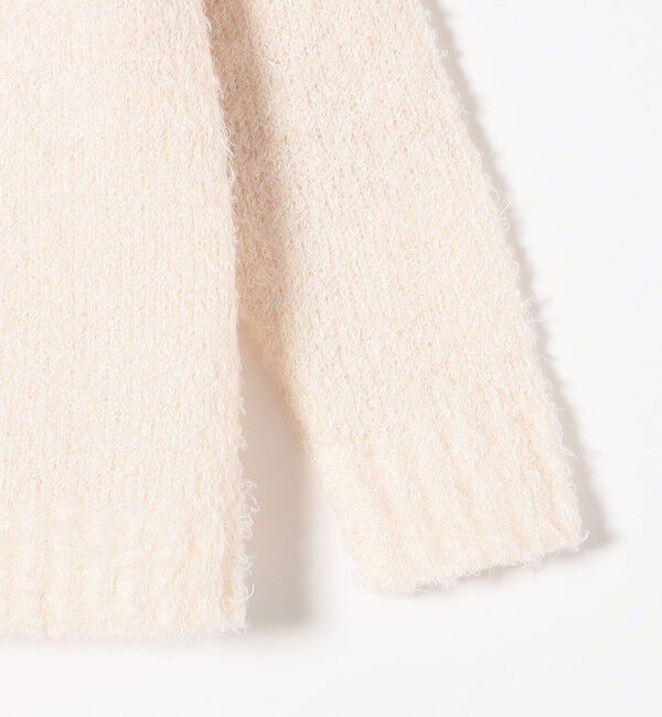 quaranciel「quaranciel:〈手洗い可能〉フェザーヤーン レースアップ ラメ スキッパー ニット」|ニット・セーター|