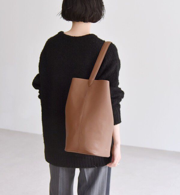 quaranciel「quaranciel:〈手洗い可能〉フェザーヤーン レースアップ ラメ スキッパー ニット」|ニット・セーター|