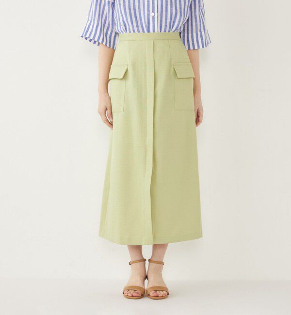 SHIPS Colors 「SHIPS Colors:〈手洗い可能〉ブッチャー ポケット スカート」|タイト|