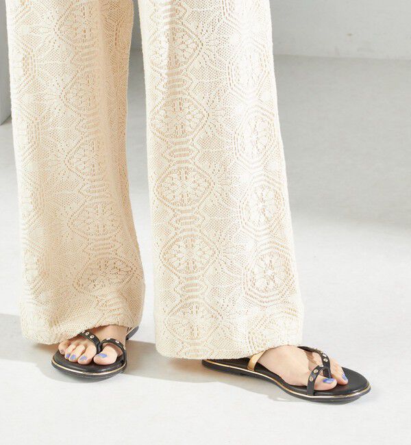 SHIPS for women「ビジュー フラット サンダル」|サンダル|