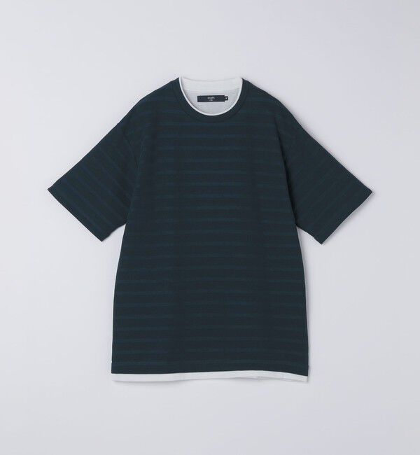 SHIPS Colors 「SHIPS Colors:フェイクレイヤード ボーダー Tシャツ」|Tシャツ・カットソー|