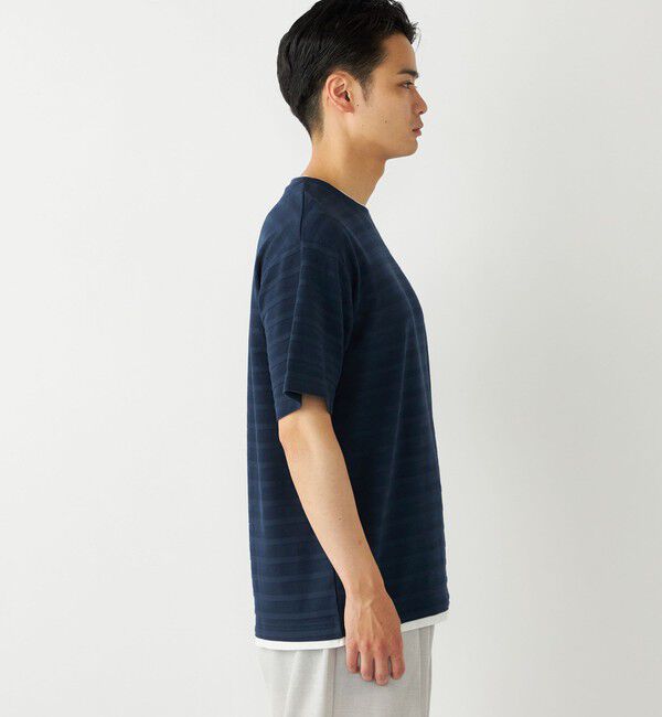 SHIPS Colors 「SHIPS Colors:フェイクレイヤード ボーダー Tシャツ」|Tシャツ・カットソー|