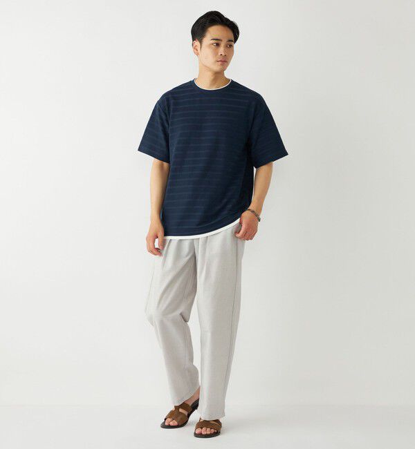 SHIPS Colors 「SHIPS Colors:フェイクレイヤード ボーダー Tシャツ」|Tシャツ・カットソー|