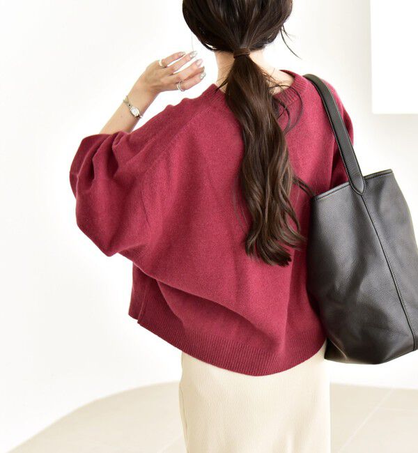 quaranciel「quaranciel:〈手洗い可能〉AQUA カシミヤ ミックス ドルマン ニット 25AW」|ニット・セーター|