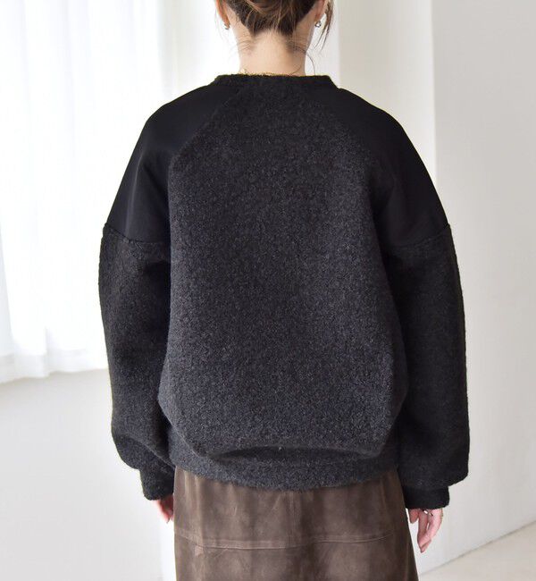 quaranciel「quaranciel:〈洗濯機可能〉ボア &times; チュール コンビ ヨーク プルオーバー」|その他|