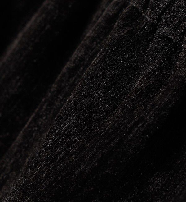 quaranciel「quaranciel:〈洗濯機可能〉ポリエステル ベロア ピンタック イージー ワイド パンツ」|その他|