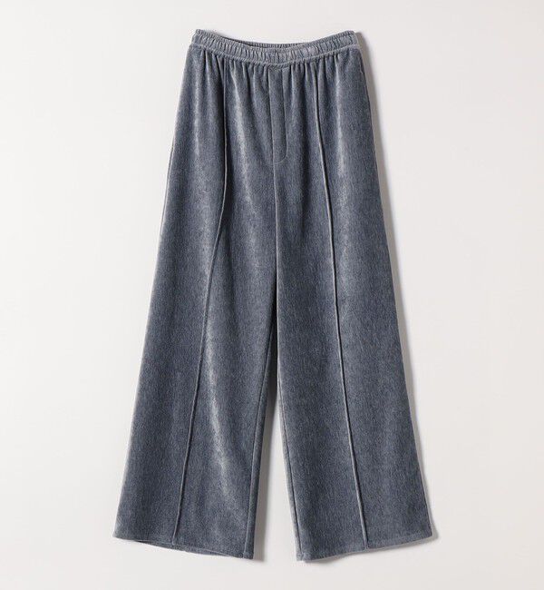 quaranciel「quaranciel:〈洗濯機可能〉ポリエステル ベロア ピンタック イージー ワイド パンツ」|その他|