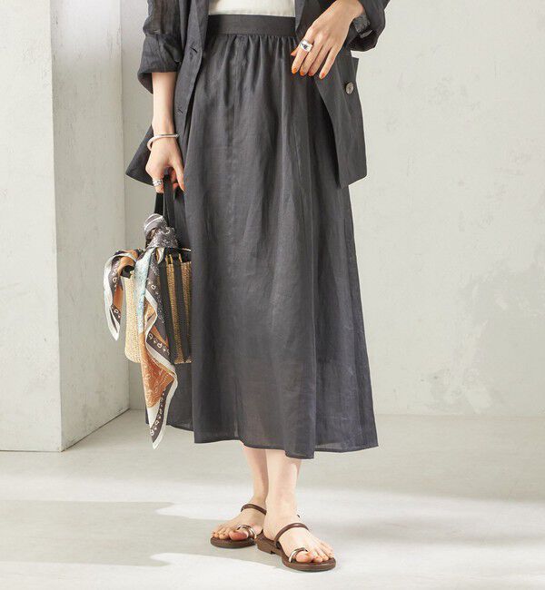 SHIPS for women「〈手洗い可能〉ラミー 4 ギャザー スカート」|スカート|