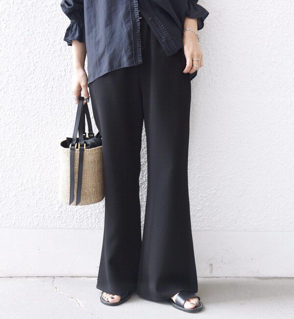 SHIPS for women「堀田茜&times;SHIPS:〈手洗い可能〉ダブルクロス ベルト 付き パンツ」|その他|