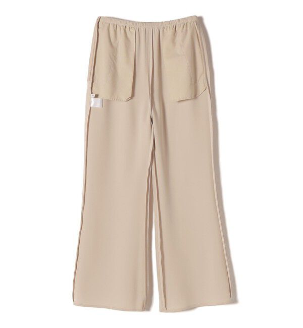 SHIPS for women「堀田茜&times;SHIPS:〈手洗い可能〉ダブルクロス ベルト 付き パンツ」|その他|