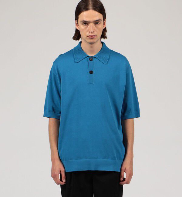 CABaN「コットン ポロニットプルオーバー」|ニット・セーター|