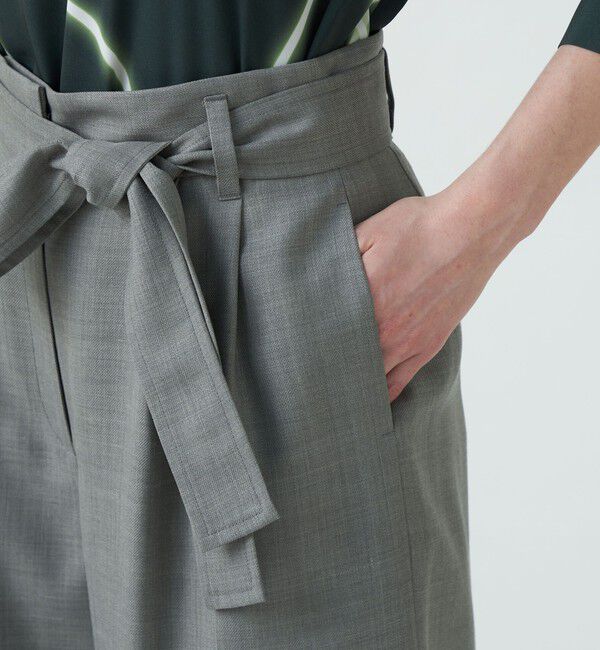 Ballsey「ライトカルゼ ベルテッドパンツ」|スラックス|