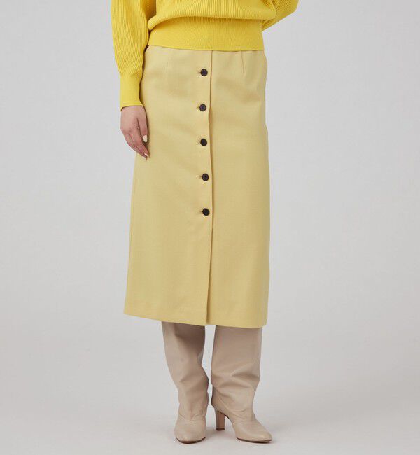 Ballsey「ストレッチボタニー ストレートスカート」|タイト|