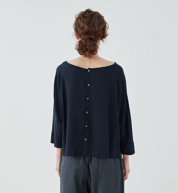 GALERIE VIE「ウォッシャブルレーヨン ボートネックプルオーバー」|シャツ・ブラウス|