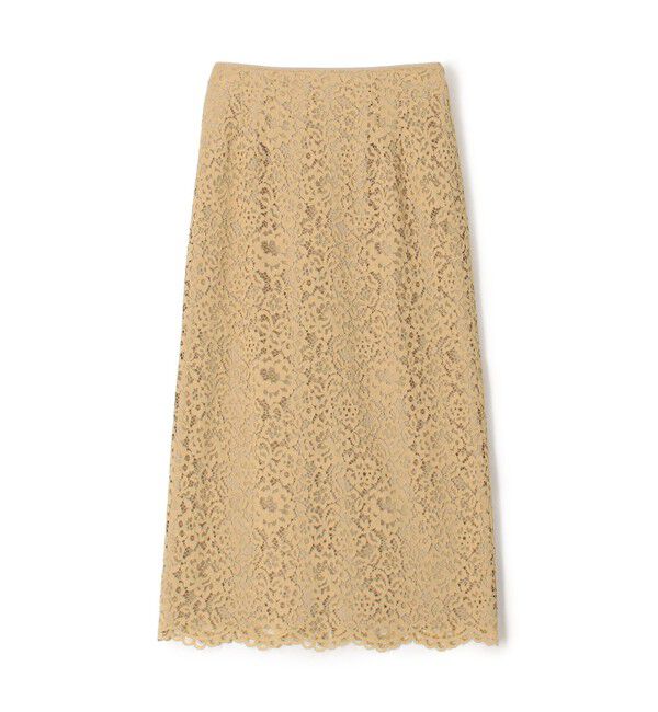 Ballsey「フラワーコードレース ペンシルタイトスカート」|タイト|41 ベージュ
