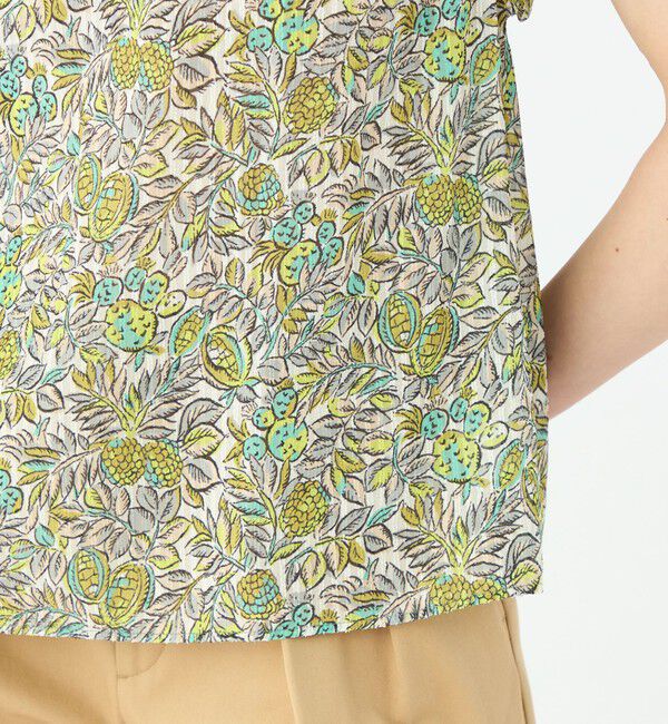 SOULEIADO「ポリエステルプリント スリーブレスブラウス」|シャツ・ブラウス|