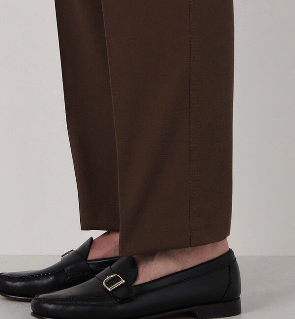 TOMORROWLAND MENS「コットンカルゼ バックベルト ペグトップスラックス SOLBIATI」|スラックス|