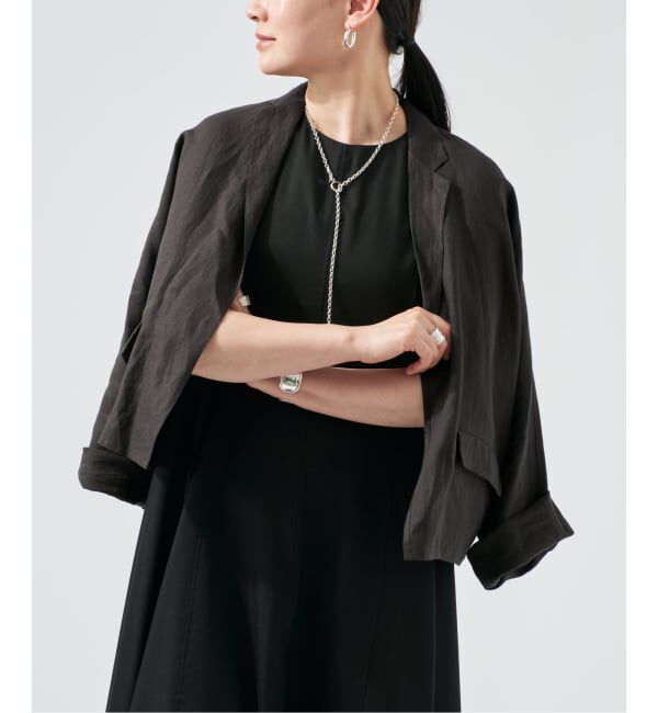 VERMEIL par iena「《予約》TICCA ティッカ リネンシャツジャケット TBFS-411」|その他|ブラウン