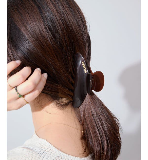 SLOBE IENA「《追加予約》VESITIA ヘアバレッタ CLAW CLIPS」|その他|ブラウン