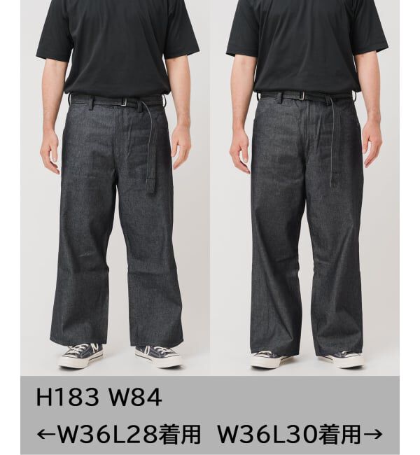 EDIFICE「LEVI&rsquo;S(R)/リーバイス(R) 別注 TWISTED BELTED デニムパンツ (L28)」|デニム|