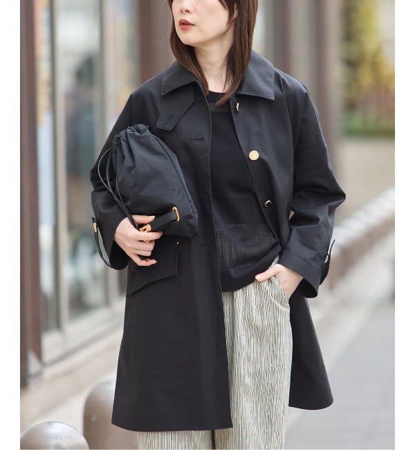 journal standard L'essage「別注【MACKINTOSH/マッキントッシュ】HUMBIE MB EX：コート」|ステンカラーコート|ブラック