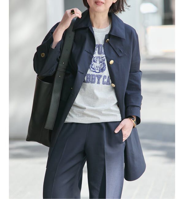 journal standard L'essage「別注【MACKINTOSH/マッキントッシュ】HUMBIE MB EX：コート」|ステンカラーコート|ネイビー