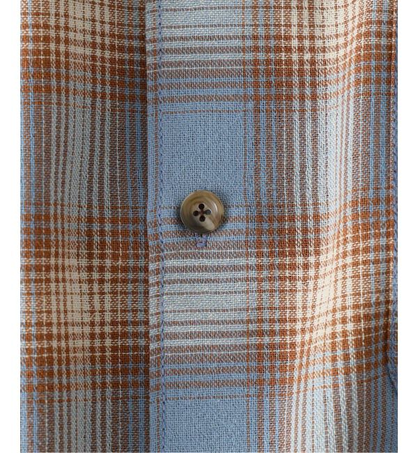 JOURNAL STANDARD relume「《予約》T/Cガーゼ オンブレチェック ボックス 半袖シャツ」|シャツ・ブラウス|