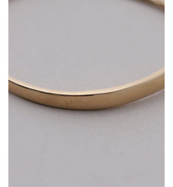 Lilas by Spick&Span「グラデーションボードフープピアス K10（両耳）」|ピアス|