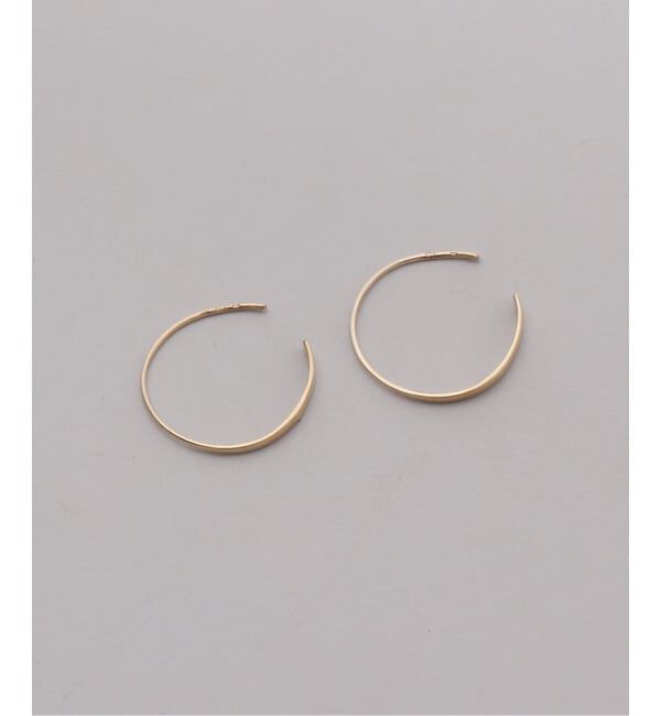 Lilas by Spick&Span「グラデーションボードフープピアス K10（両耳）」|ピアス|