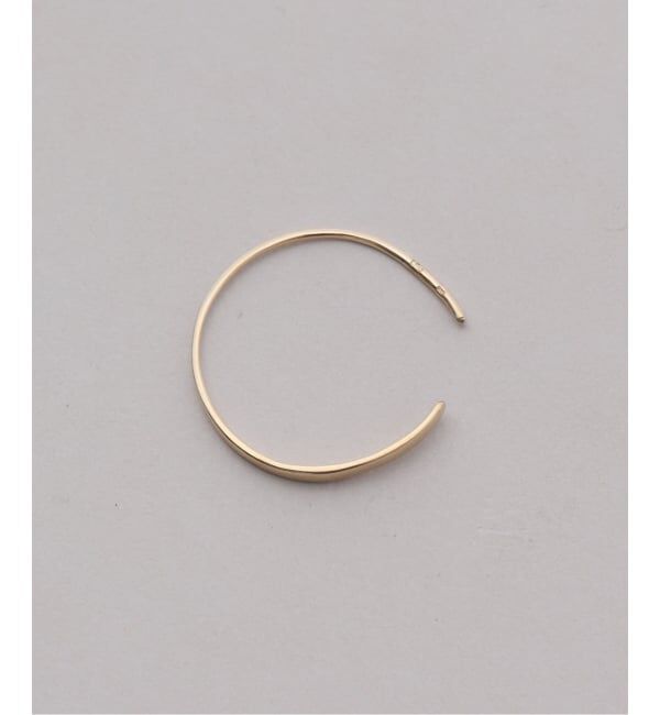 Lilas by Spick&Span「グラデーションボードフープピアス K10（両耳）」|ピアス|