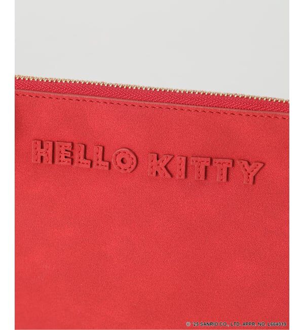 Spick and Span「《追加》HELLO KITTY S&S HASHIBAMI フェイクスエードポーチ」|ポーチ|