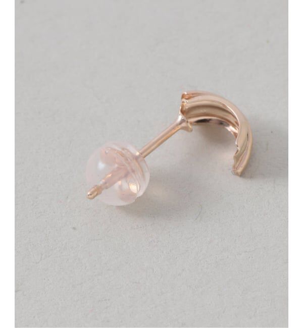 Lilas by Spick&Span「《WEB限定》クロスラインピアス K10（両耳）」|ピアス|