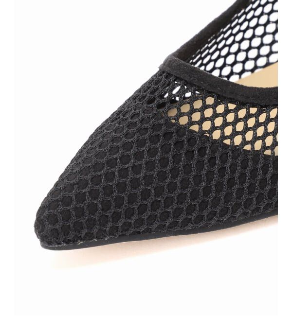  「《追加》4.5cmポインテッドネットパンプス」|パンプス|