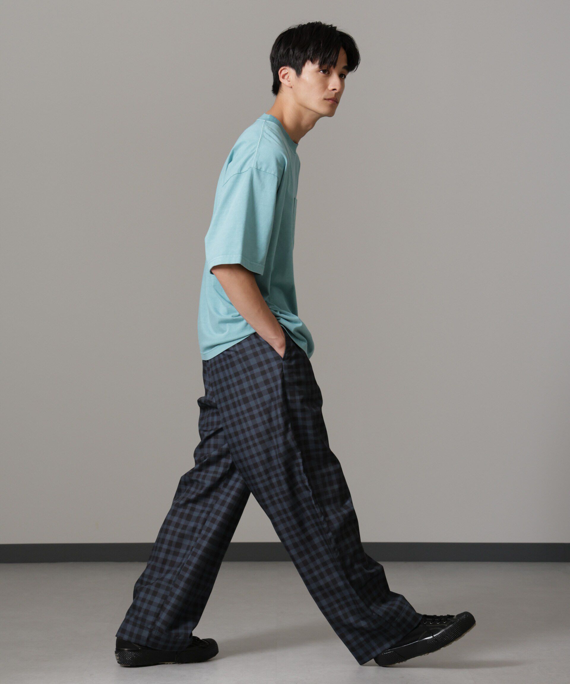 nano･universe「オリジナルパターンイージーパンツ」|チノ|