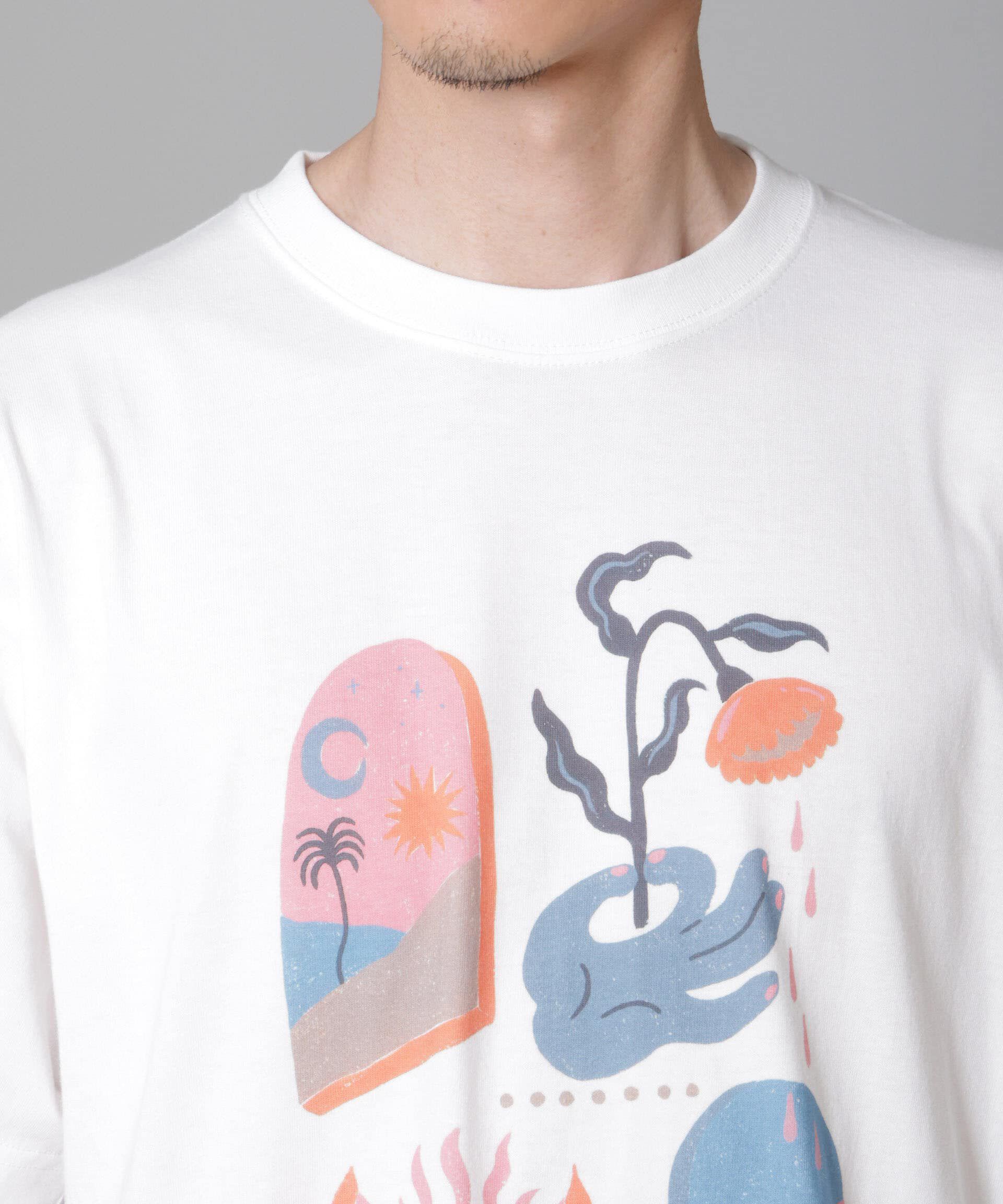 nano･universe「「Toyameg」modern academic FLOWER Tシャツ」|Tシャツ・カットソー|