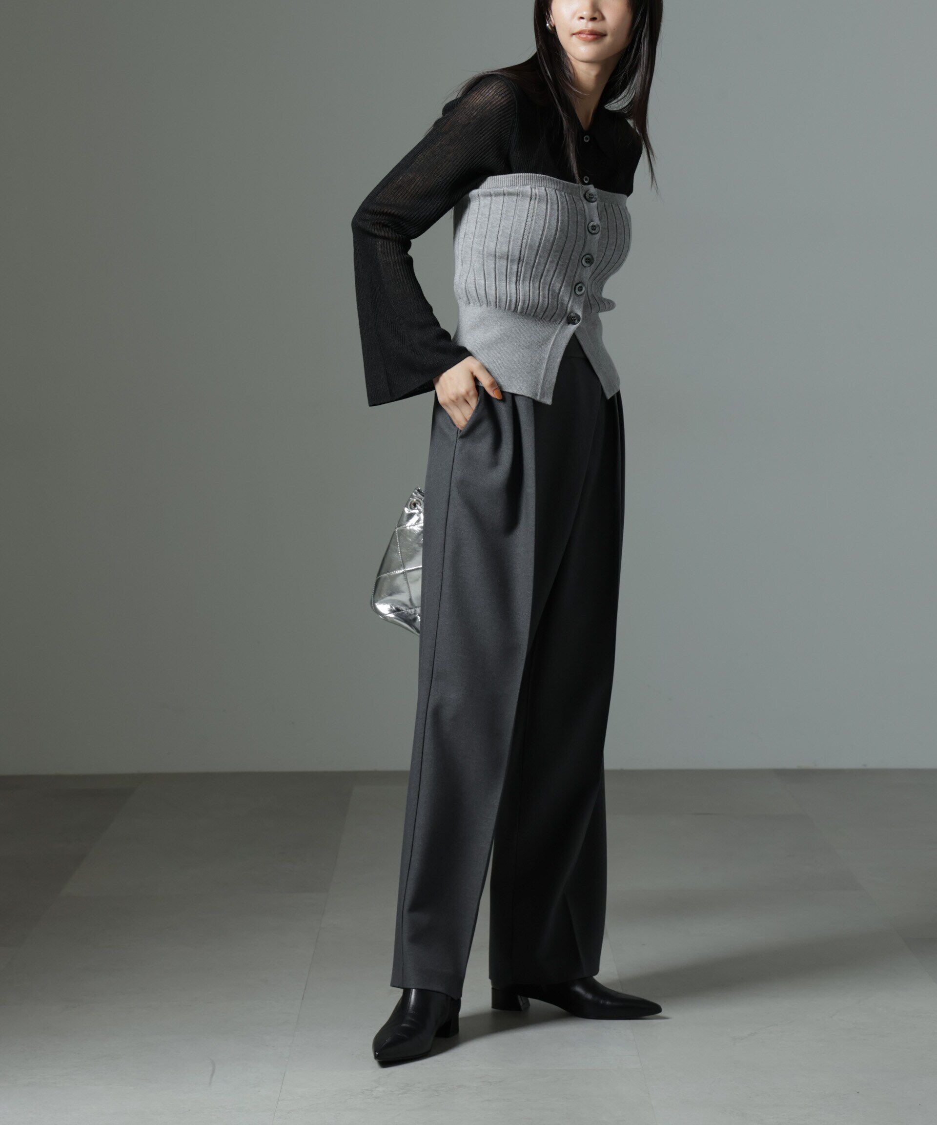 nano･universe「ラップタックパンツ」|チノ|