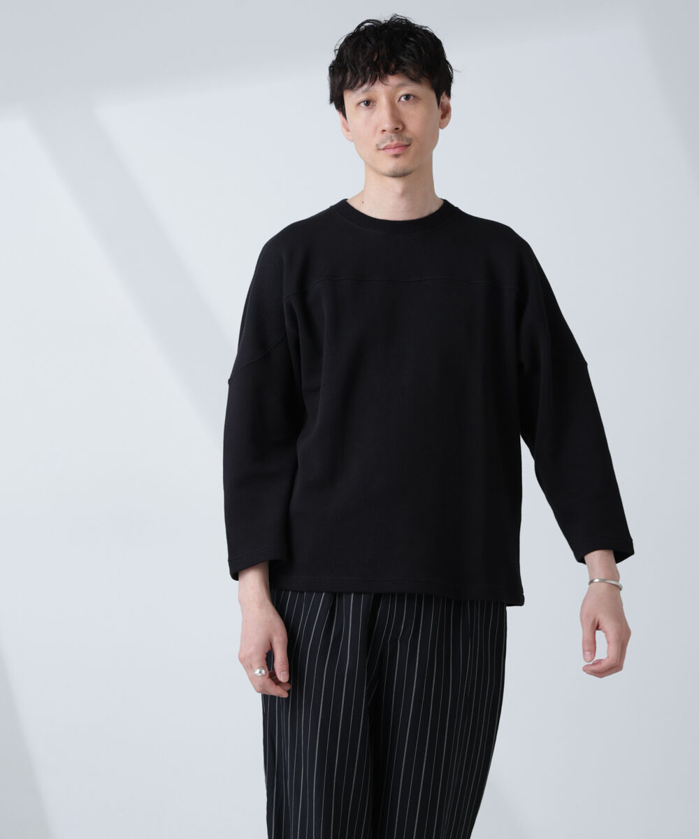 nano･universe「変形ハニカムジャガードフットボールTシャツ」|Tシャツ・カットソー|