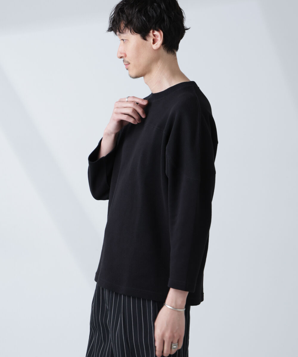 nano･universe「変形ハニカムジャガードフットボールTシャツ」|Tシャツ・カットソー|