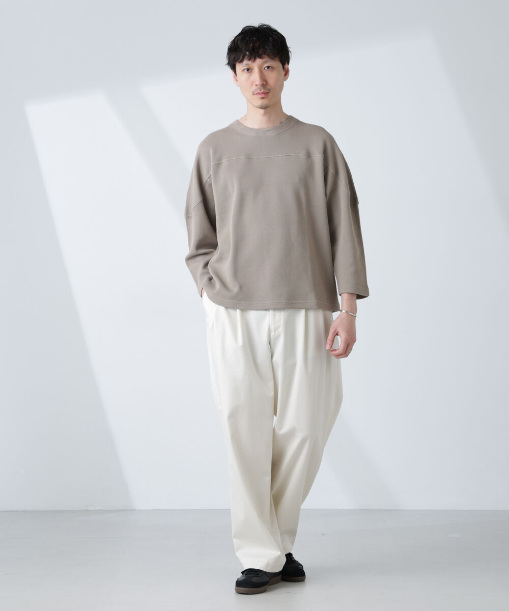 nano･universe「変形ハニカムジャガードフットボールTシャツ」|Tシャツ・カットソー|