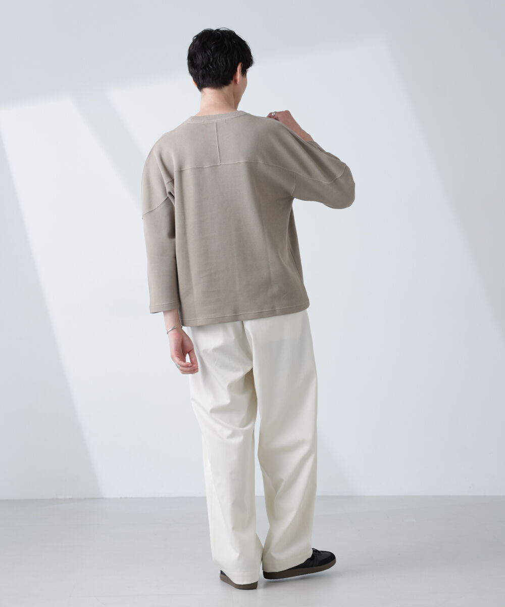 nano･universe「変形ハニカムジャガードフットボールTシャツ」|Tシャツ・カットソー|