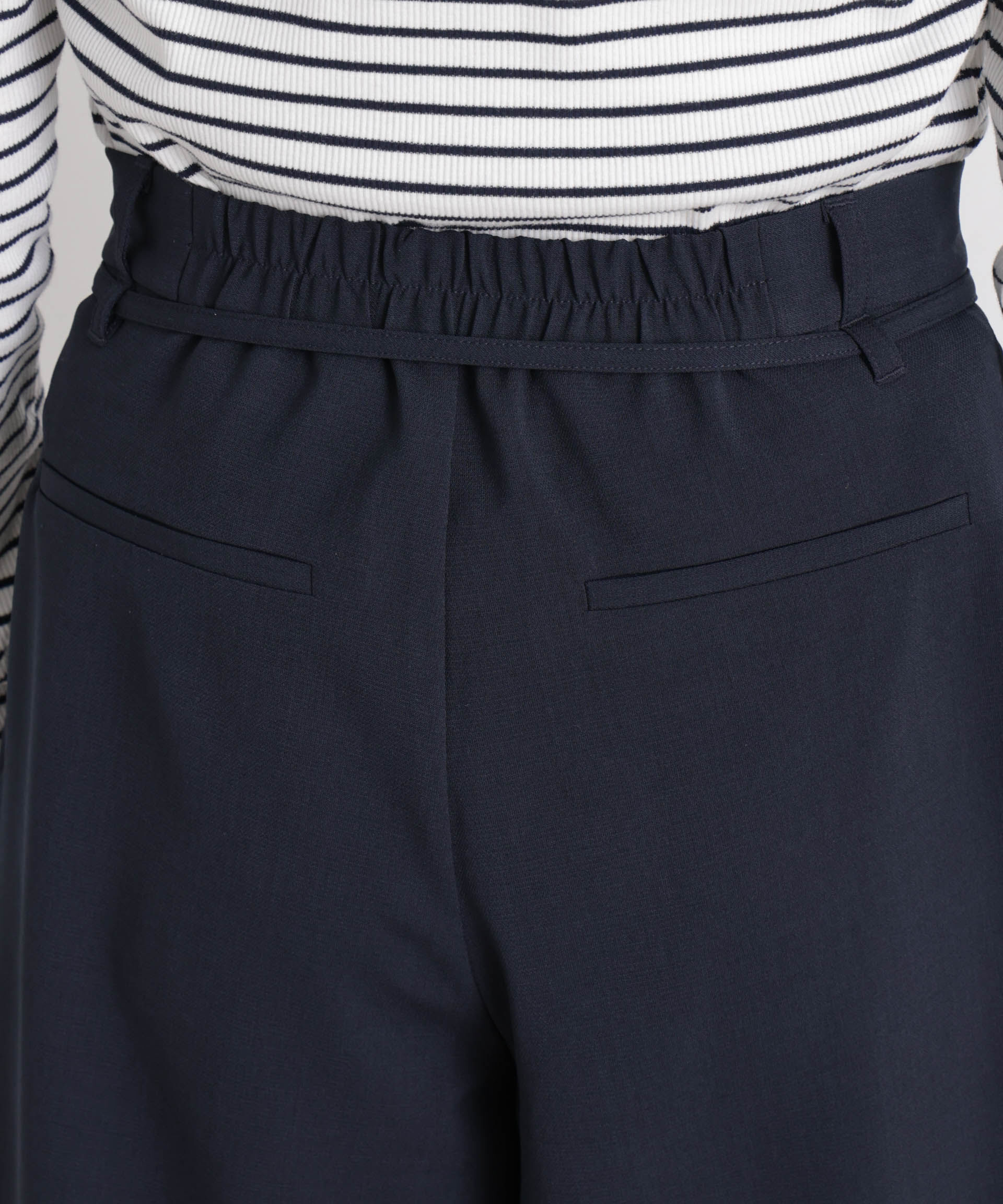 nano･universe「メランジストレッチベルト付ハーフパンツ(セットアップ可)」|チノ|