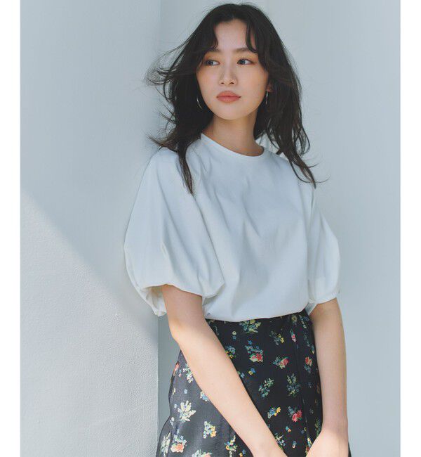 組曲「プレーティング天竺 バルーンスリーブカットソー」|Tシャツ・カットソー|